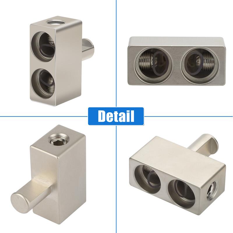 Universal Car Audio Modified Wire Power Supply O-Type Terminal Block Aluminum Alloy Connector Auto Audio Amp Input Reducer