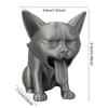 Vomit Cat Statue Durable Cat Figurine Unique 3d Printed Cat Figurine Sculpture for Home Office Decor Vomit Kitten Statue