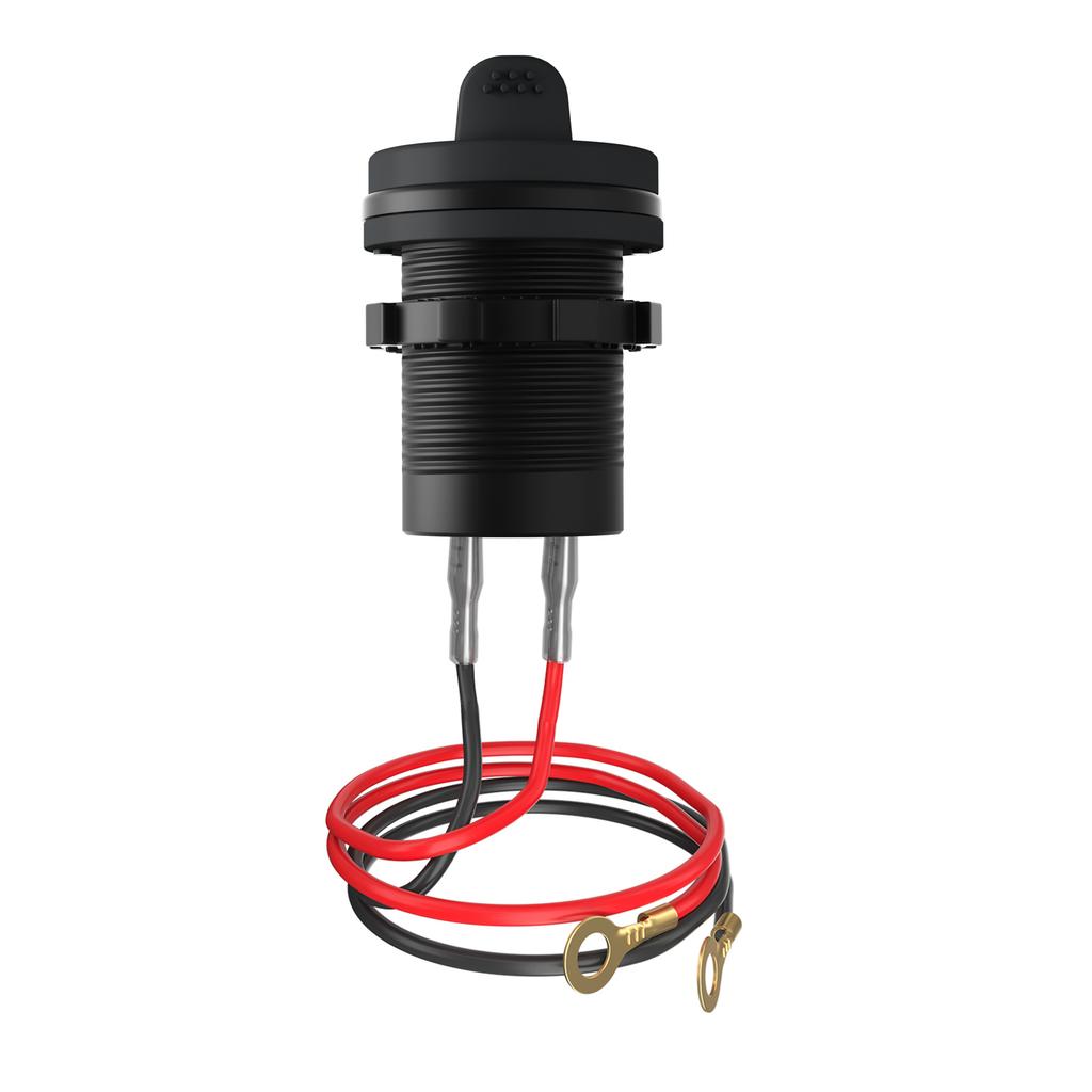 12V-24V Car QC3.0 Fast Charging USB and PD Dual Port for Car Motorcycles, h Bikes, SUVs, Boats IP66 Waterproof Multiple A
