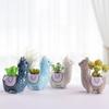 Cute Alpaca Flower Pot Succulent Pot Ceramic Planter Home Decor Indoor Decoration Desktop Ornaments Bonsai Plant Pot