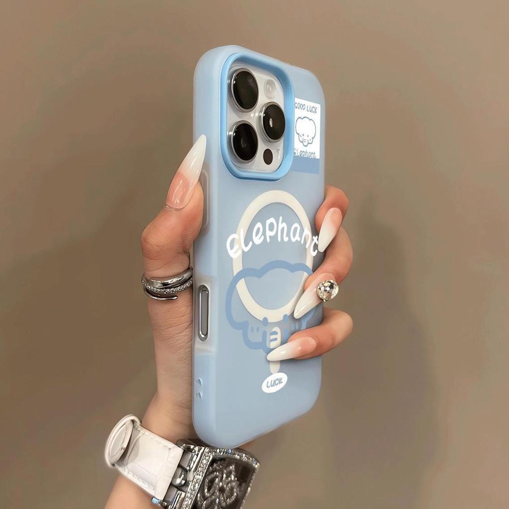 New Magnetic Jelly Two-in-one Mobile Phone Case for Girls for Apple 15promax Frosted Mobile Phone Protective Cover Silicone Case