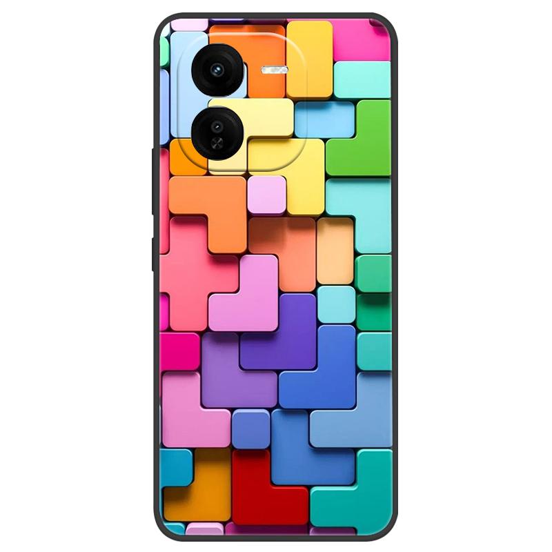 For Vivo IQOO Z9x Case Silicone Luxury Space Soft Bumper for Vivo IQOO Z9 Turbo Phone Cover TPU Funda For IQOOZ9 Turbo Fashion