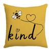 Bee Day Pillow Cartoon Spring and Summer Sofa Pillow Living Room Decoration Sunflower New Printed Pillow Cover