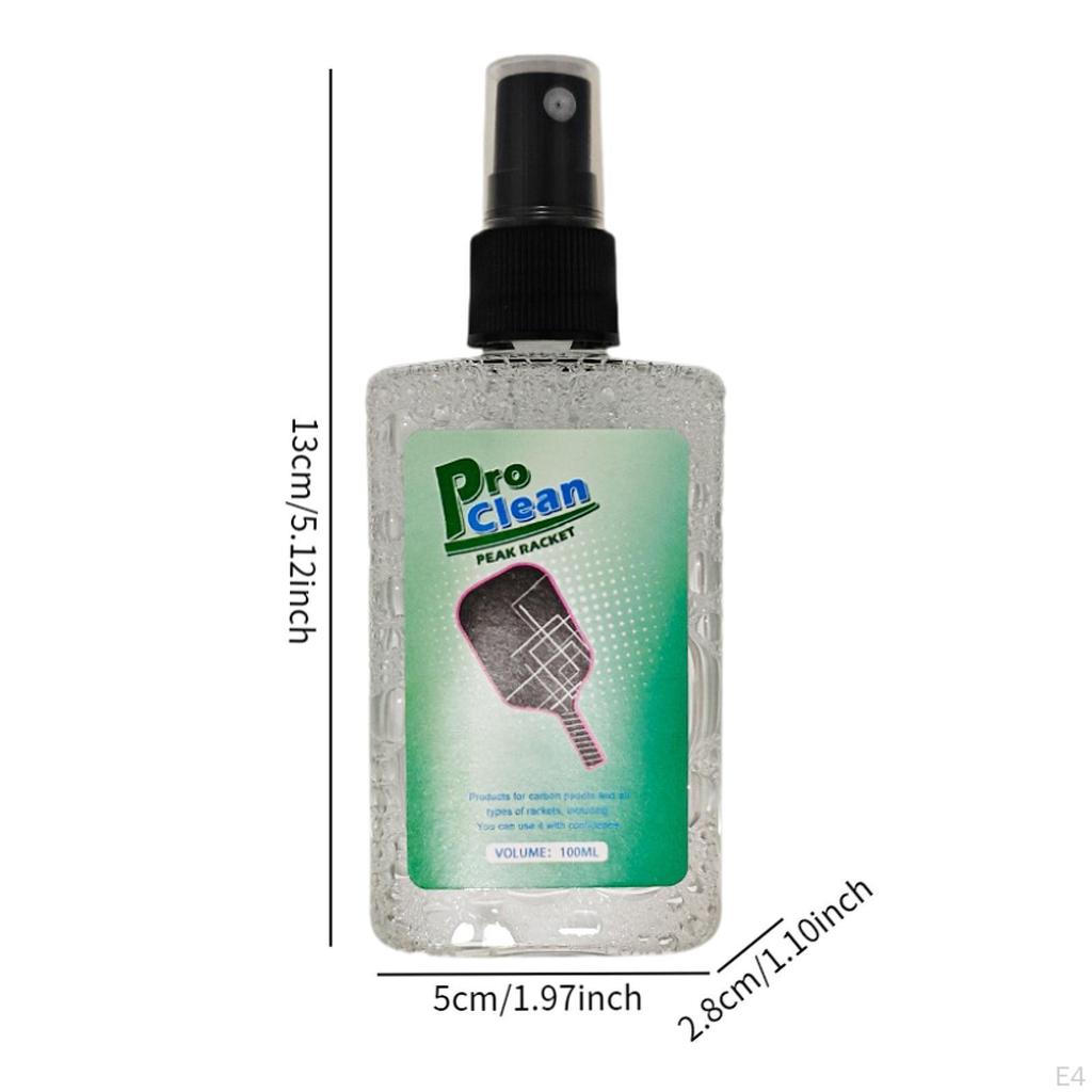 100 Ml Pickleball Racket Surface Cleaner Eliminates Residue Dirt Portable