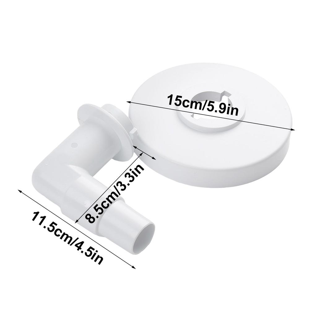 Vacuum Skimmer Plate Garden Pool Adapter Connector Pool Skimmer Vacuum Plate 90° Elbow Adapter Plate With Elbow