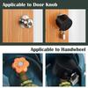 Praktische Kindersichere Türknauf-Sperrvorrichtung Mattschwarz Verhindert Zugang Bequem zu Schlüssellöchern Vorhängeschlösser Nicht Enthalten