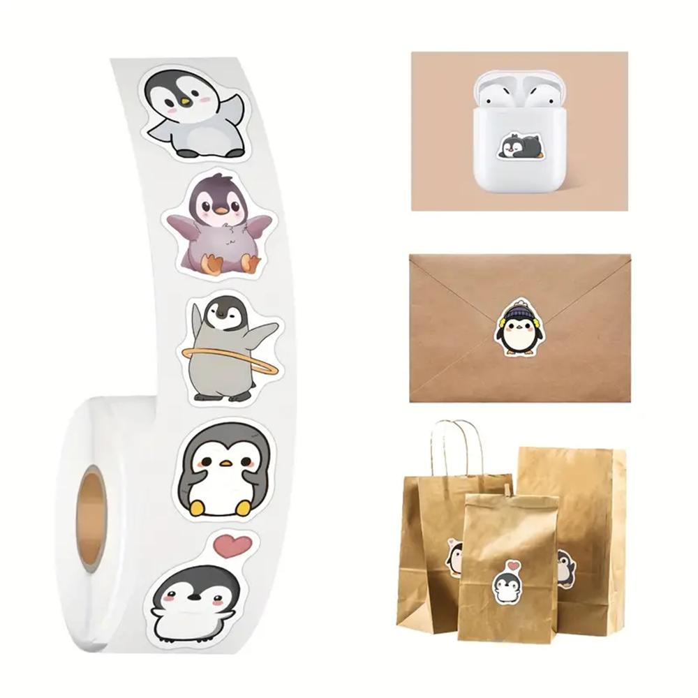 100-500 Stück Pinguin Tier Aufkleber Cartoon Abnehmbar Notizbuch Graffiti Aufkleber Dekoration DIY Geschenk Backen Paket Umschlag Etikett
