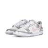 Nike Dunk Ballet Girlish Slip Resistant Abrasion Resistant Low Top Skateboard Shoes GS Silver Pink DH9765-001(Team368-)