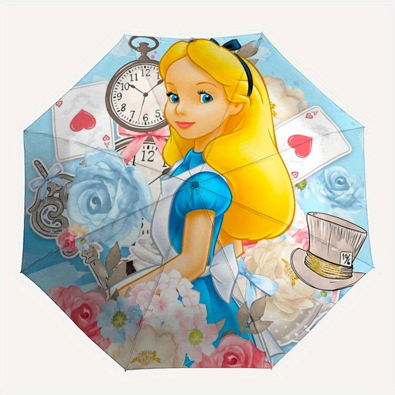 1pc Princess Alice Automatic Opening and Closing Umbrella - Suitable for Various Occasions, Outdoor Activities, Lightweight and Durable Auto