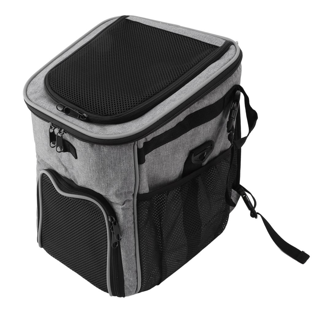 Dog Bike Basket Waterproof Breathable Removable Dog Carrier Backpack for Outdoor Travel