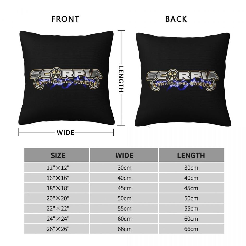 Scorpia Central Del Sonido  Square Pillowcase Cushion Cover Pillow Case Throw Pillow Cover for Home Bedroom Car