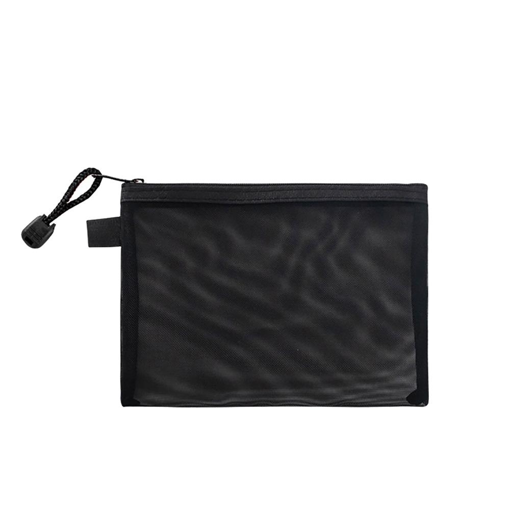 Transparent Mesh File Bag Nylon Pencil Case New Pen Bag  Office