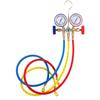 Gauge Measurement Tool Refrigerant Manifold Gauge Air Conditioning Refrigerant Charging Hoses with Gauge for R12 R22 R404A R134A