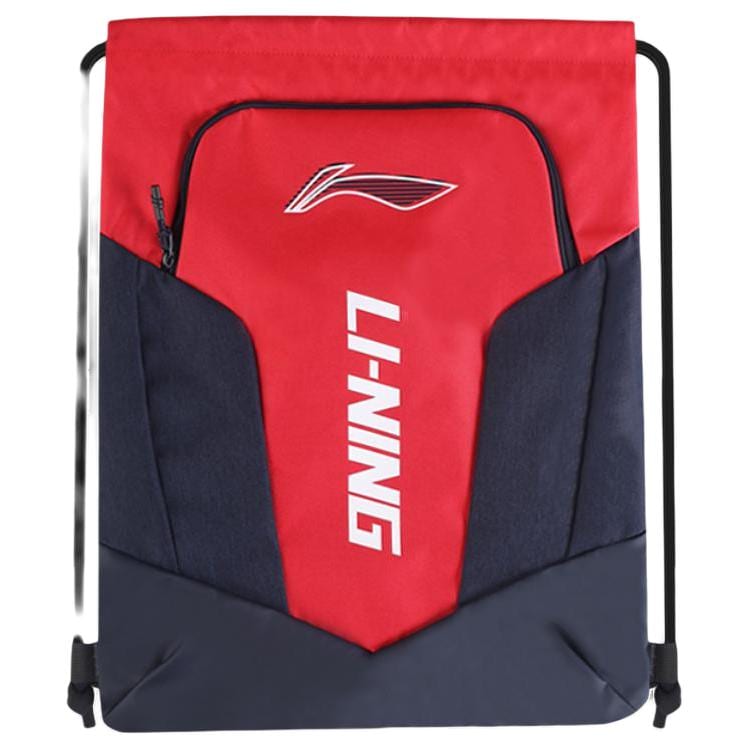 Li Ning Polyester Backpack Regular Men's Black/Crimson Cherry Red/Snow Gray/Sunny Mountain Blue 011