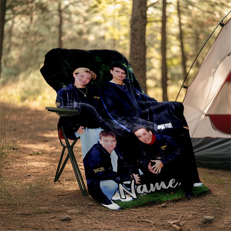 Personalized Custom Name Blanket - Backstreet Boys Print Design,Blanket for Sofa,Bed,Travel,Camping - Soft and Warm, Great Gift