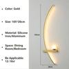 Nordic LED Wall Lamp Stripes Wall Sconce for Bedroom Bedside Living Room Study Stairs Home Decor Indoor Lighting Fixture Luster