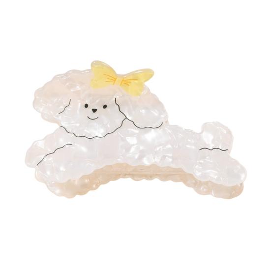 

Hair Claw Cartoon Dog Shape Anti-slip Teeth Back Head Hair Clip Multiple Colors Available Versatile Hair Accessory жёлтый