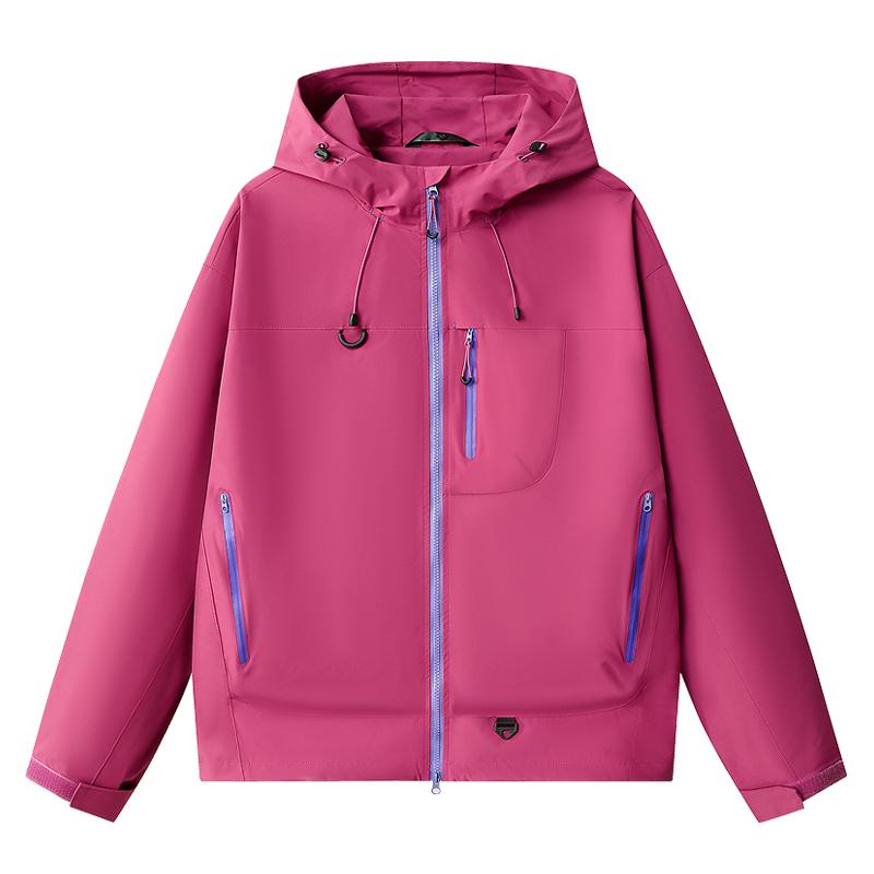 Men's Waterproof Rain Jacket Autumn Lightweight Outer Hooded Outdoor Raincoat Hiking Windproof Jacket Climbing Outdoor Jackets