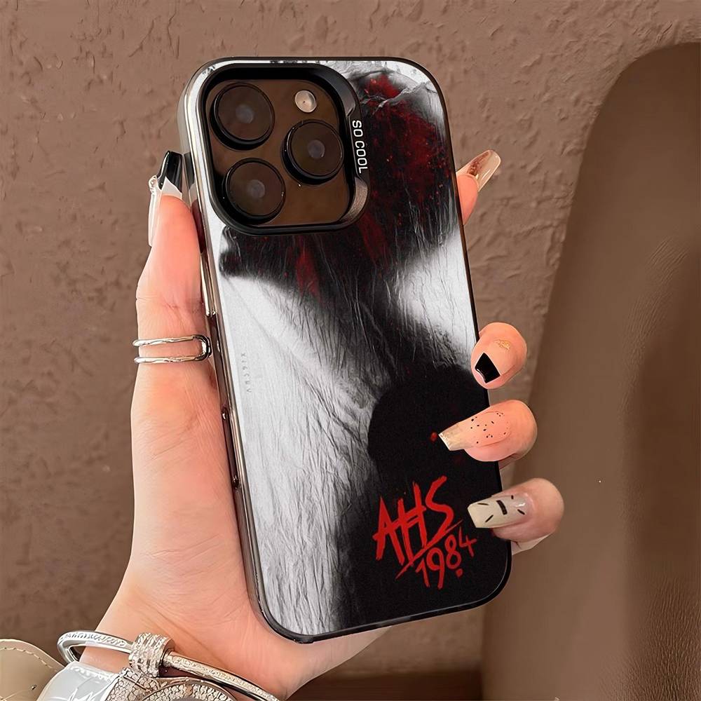 

American Horror Story AHS 1984 Phone Case Color Silver Shell For LPhone 17 16 16e 15 14 13 12 11 Pro Max Plus iPhone 15pro max