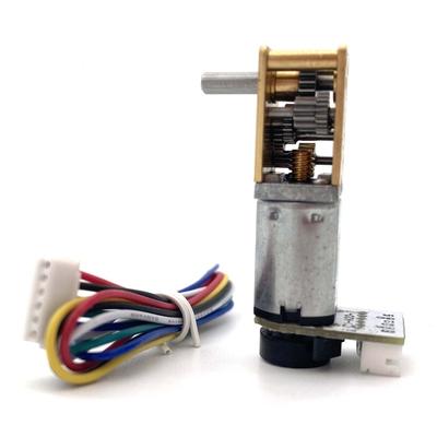 1218 N20 Worm Gear Motor Encoder DC 3V 6V 12V Single Dual Shaft Geared Motor Electric Mini Micro Low Speed Metal Gear Motor