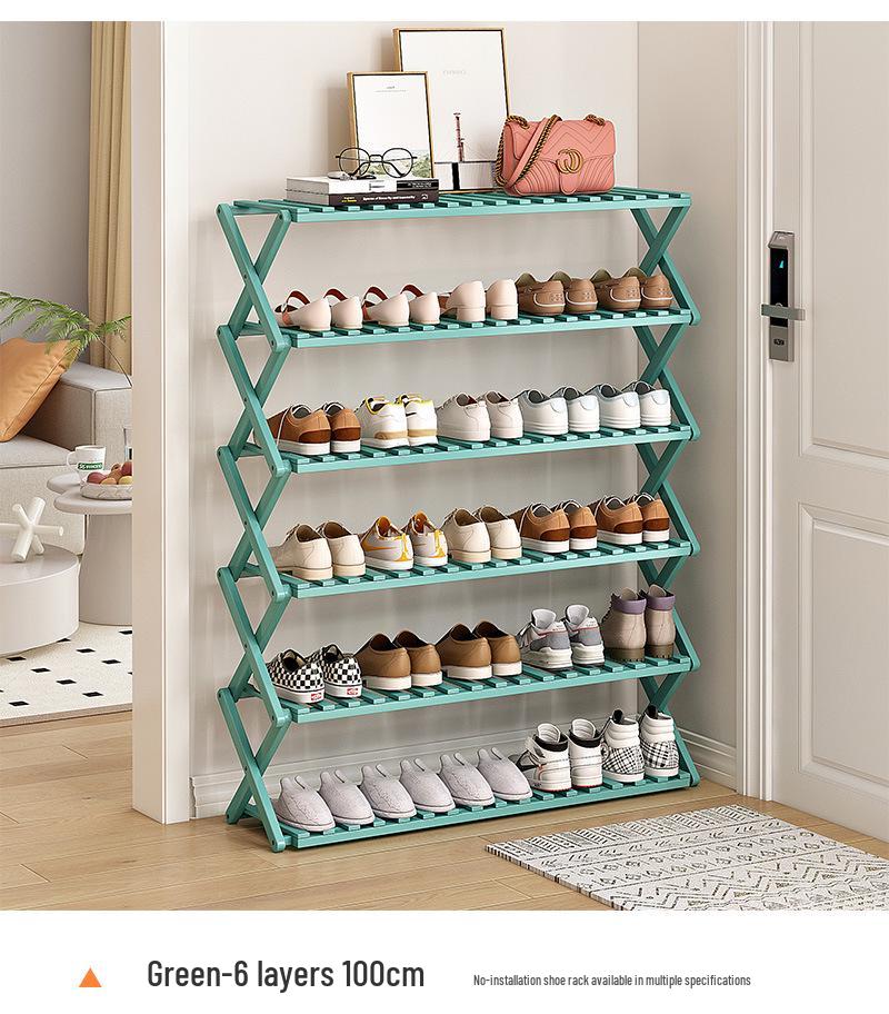 Compact Foldable Shoe Rack: Multi-Layer, No-Install, Space-Saving Storage for Indoor Entrances.