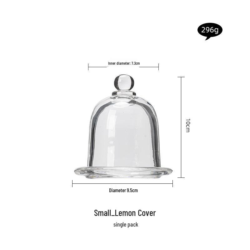 Transparent Cake Cover and Tray for Desserts, Mini Display Stand for Afternoon Tea or Fruit Tasting.