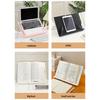 Reading Stands 6 Angles Adjustable Textbook Stand with Paper Clip Folding Cookbook Rack Bookrest for Textbook Tablet