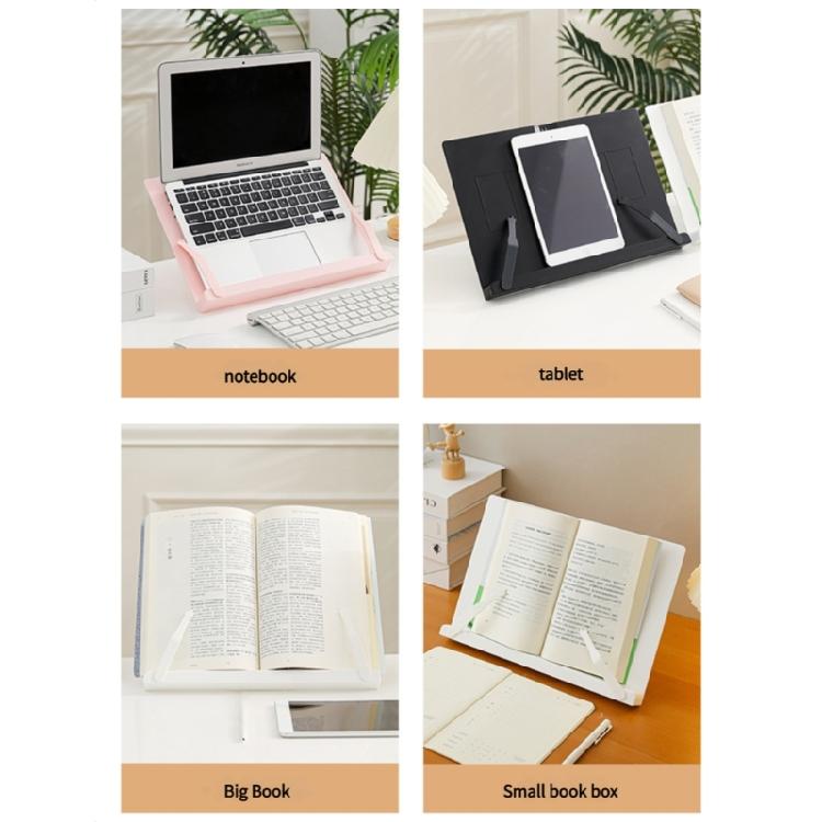Reading Stands 6 Angles Adjustable Textbook Stand with Paper Clip Folding Cookbook Rack Bookrest for Textbook Tablet