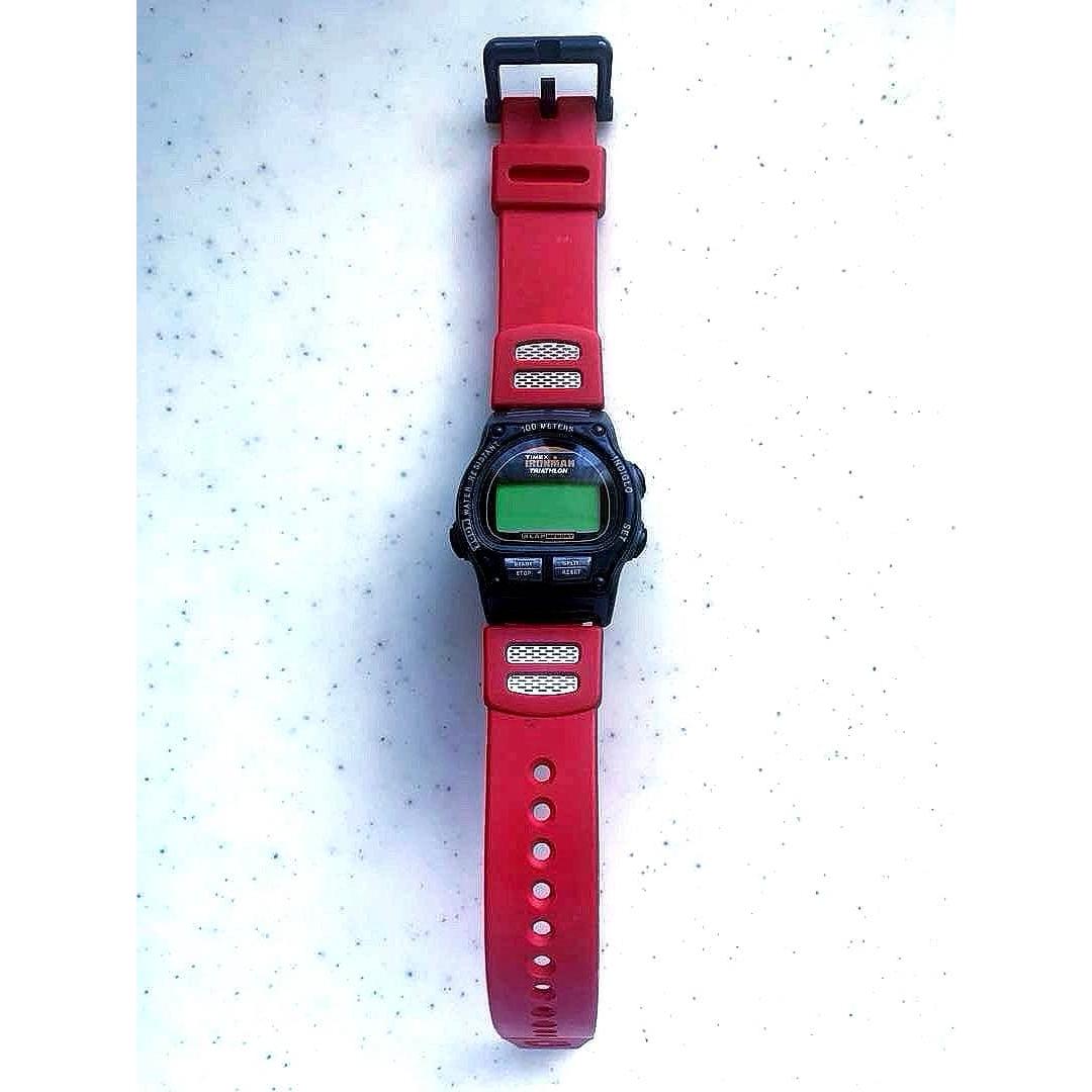 Used TIMEX Iron Man Black x Red 00s Reprint Vintage Custom