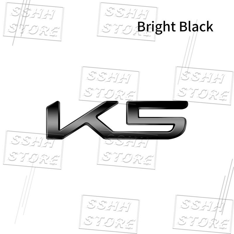 Creative Car 3D Metal K3 K5 K8 Logo Emblem Fender Rear Trunk Door Bumper Sticker For Kia Forte Ceed Cerato Rio Picanto Decor UD6