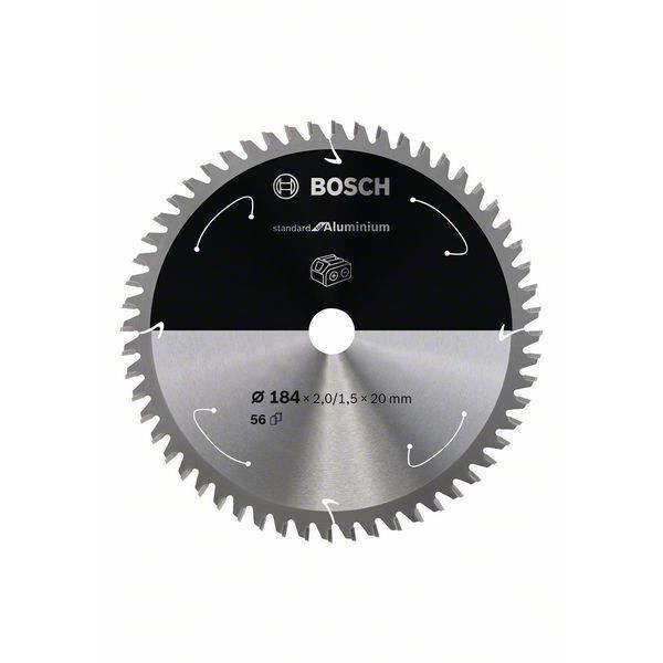 Lame de scie circulaire - BOSCH - 184x2-1.5x20 - Carbure - 56 dents - Couper métal