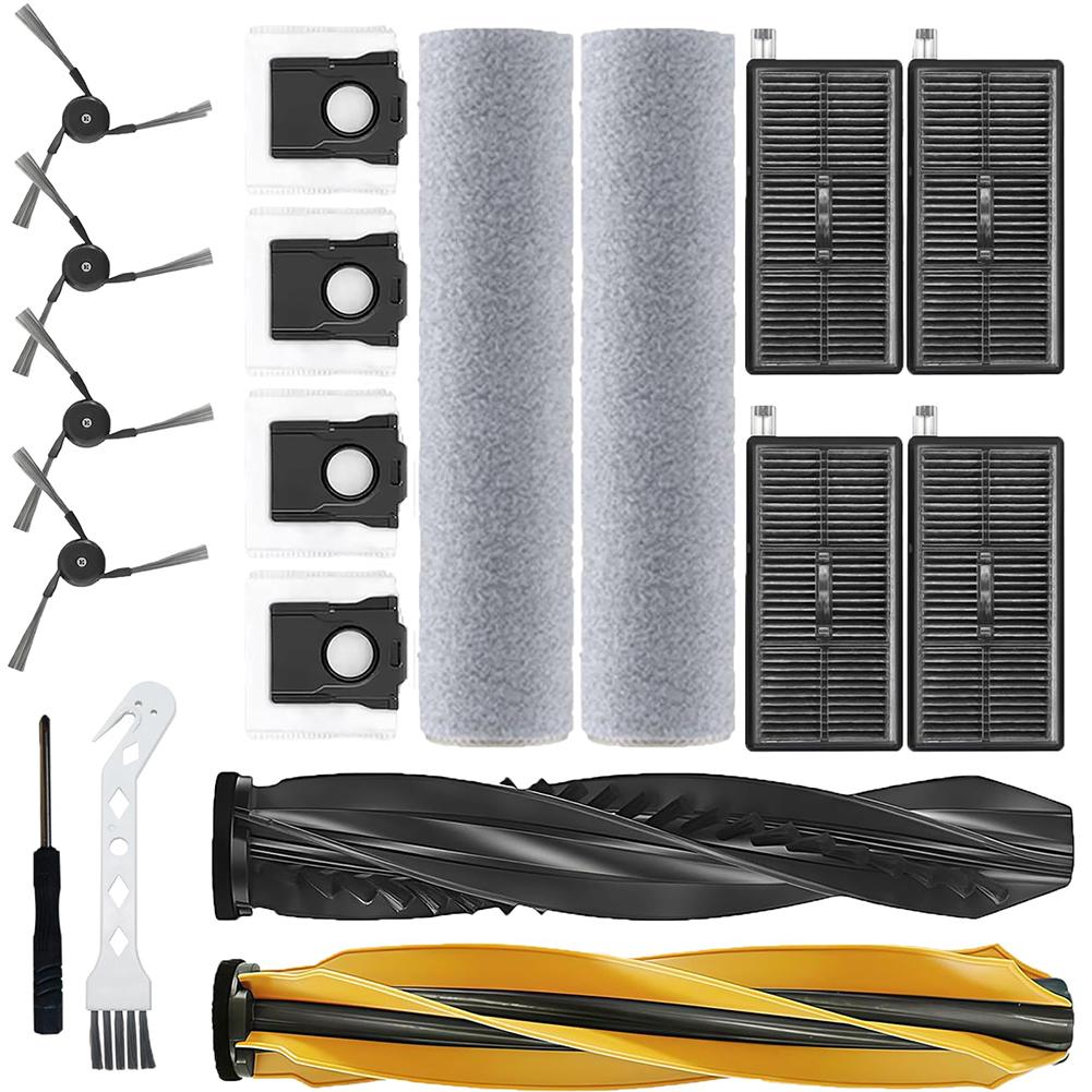 Vacuum Cleaner Replacement Kit With Main Brush Side Brushes Filters Mop Wheels For Dreame Aqua10 Ultra Track Complete