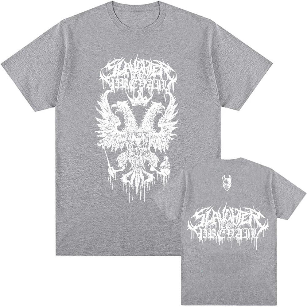 Death Eagle Logo Tees SLAUGHTER TO PREVAIL Rock Band T-shirt Heavy Mental HipHop Unisex Streetwear Short Sleeve Cotton T Shirts