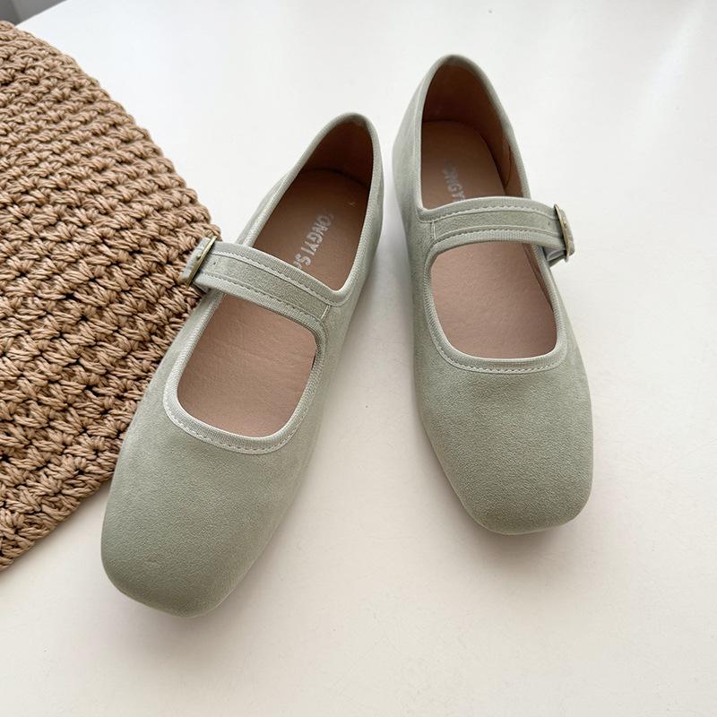 Fashion Hot Selling Shoes Woman Comfortable Shallow Mouth All-Match Female Footwear Low Heels Summer New Dress Flat Mary Janes Shoes