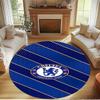 Football club.C Print Round Rug, Washable Floor Carpet, For Entryway Dorm Laundry Room Office Study, Home Decor Birthday Christmas Gift