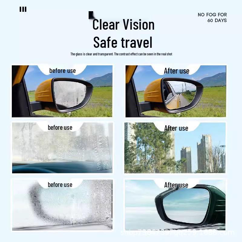 Douyin Hot: Anti-Fog & Rain Repellent for Windshields, Mirrors, and Glasses