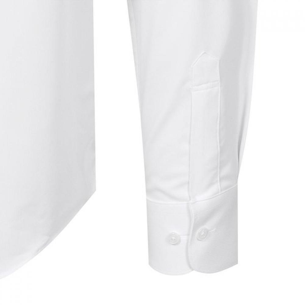 DakS Men S Stretch Solid Regular Fit Long Sleeve Shirt dmp1Shdl112a1