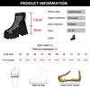 Fashion Black Gothic Style Platform Ankle Boots for Women Thick Bottom Breathable Summer Boots Woman 2025 Punk Chunky High Heels Booties