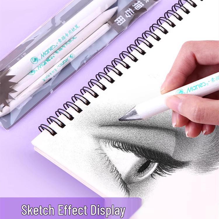 Mali Kunststudenten Set: Skizzenpapier, Wischstift, Highlight-Wischstift, Großes Zeichenpapier, Knetradiergummi