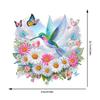 Acrylic Special Shape Sunset Flowers Birds 5D DIY Diamond Painting Dots Pendant Rhinestone Diamond Art Pendants for Wall Window
