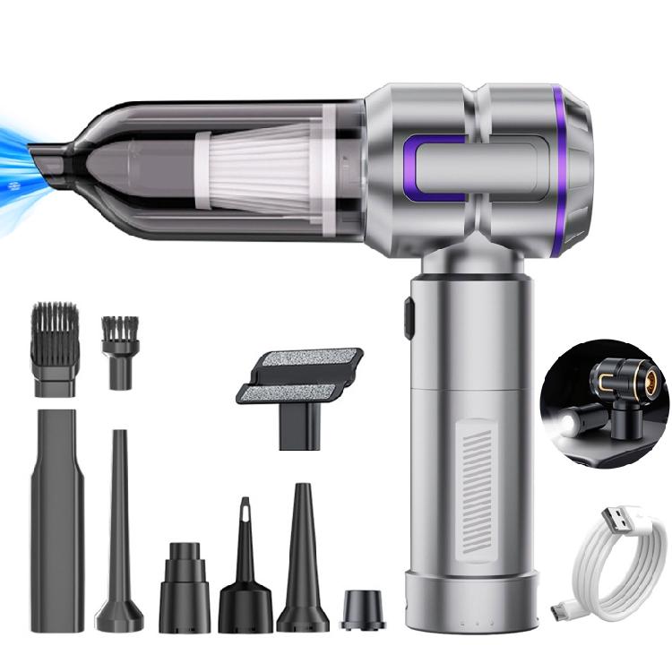 Multifunctional Car Vacuum Cleaner Featuring Removable Battery For Emergency Use High Suction And Easy Type C Charging