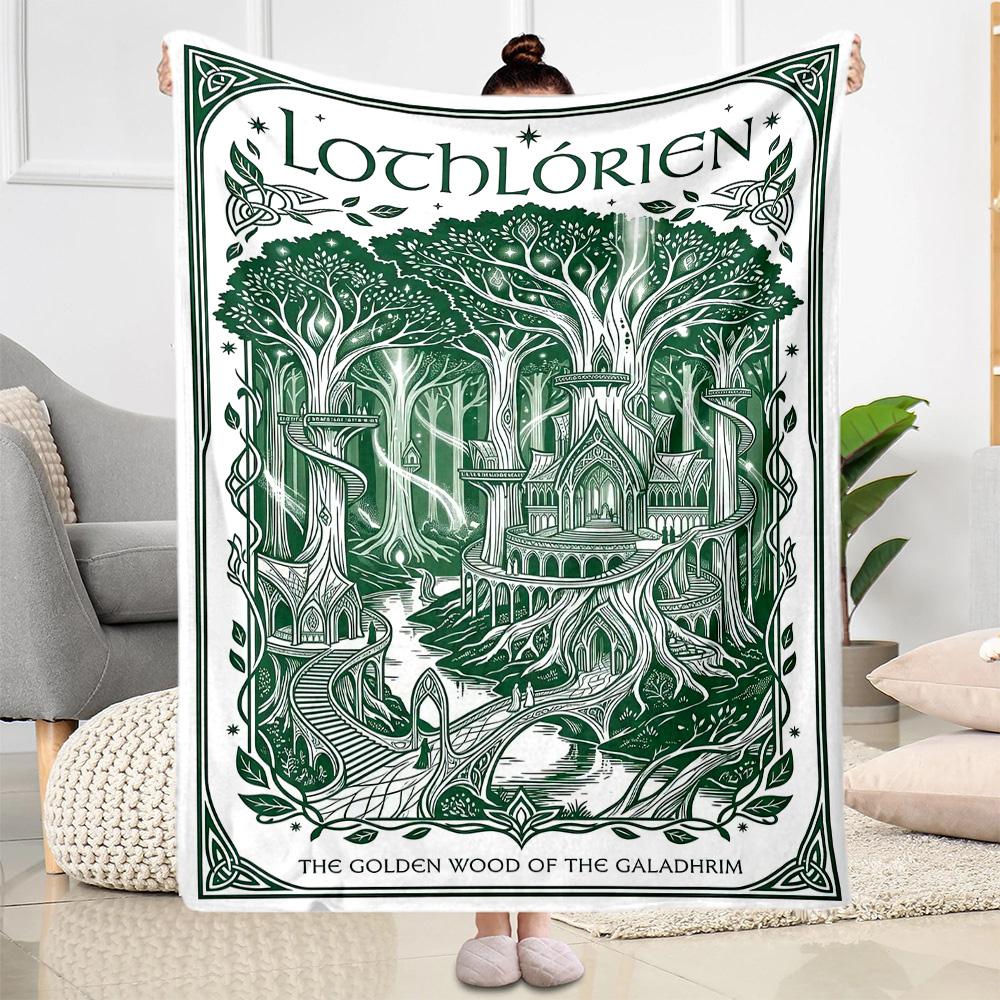Gothic Style Blanket Warmthful Decor Suitable for Office Bed Seaside All-Season Use Warmthful Decor Best Holiday Gift for Friends Family
