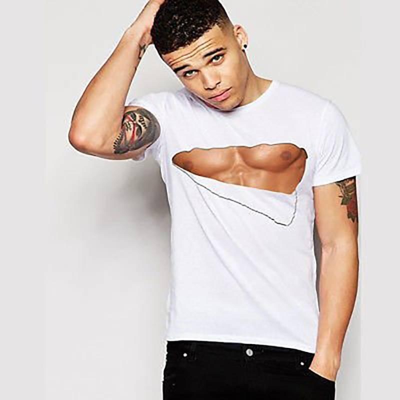 Creative Fashion Round Neck Women's Bra T-shirt Trendy Funny Print Short Sleeve