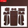 For Dongfeng Voyah Free 2021-2024 Car PU Leather Door Slot Mat Armrest Box Slot Dustproof Mat Center Control Cup Mat Accessories