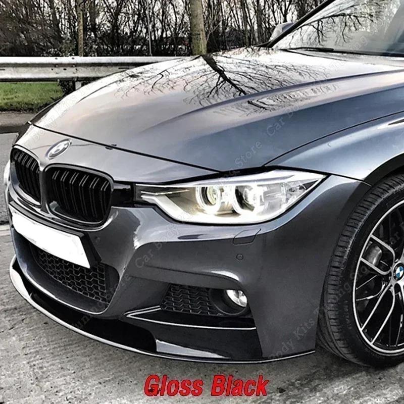 

Автомобильный передний бампер сплиттер спойлер диффузор защитный комплект кузова для BMW F30 F31 F35 M Sports 2012-2018 глянцево-черные аксессуары