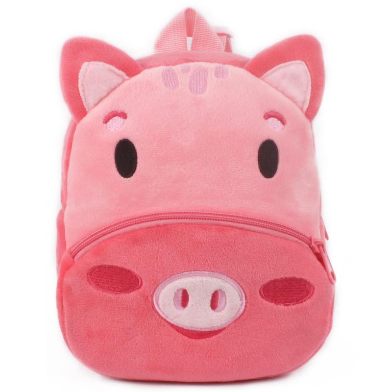 3D Fashion Children School Bags Cartoon Print Plush Kids Backpack Kindergarten Boys And Girls School Bags Mini Backpack Book Bag