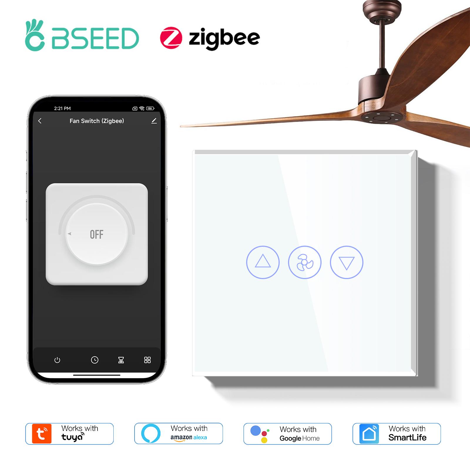 BSEED Zigbee Fan Touch Switch Smart