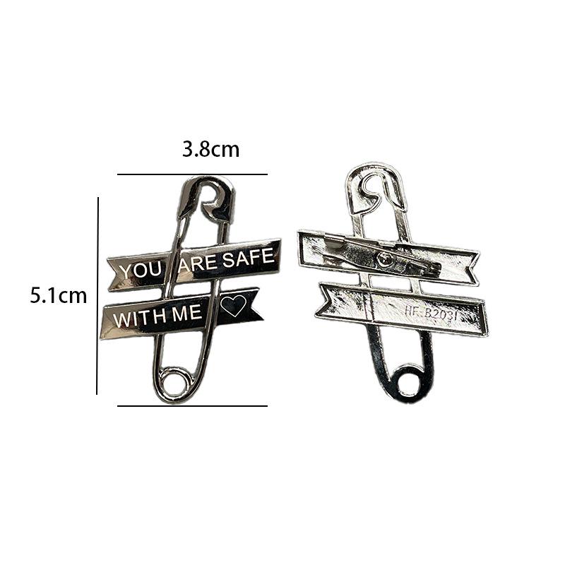 Trendy European & American High Gloss Electroplated White Alloy Brooch