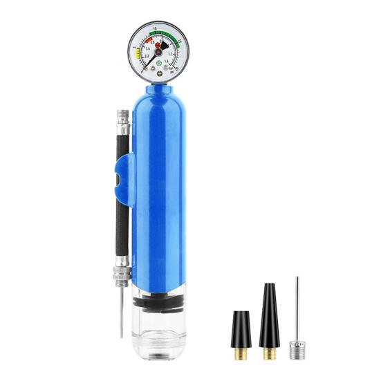 

Шариковый насос с манометром Спортивный шариковый насос двойного действия с игольчатым ручным насосом для надувания воздуха для баскетбола, футбола, футбола