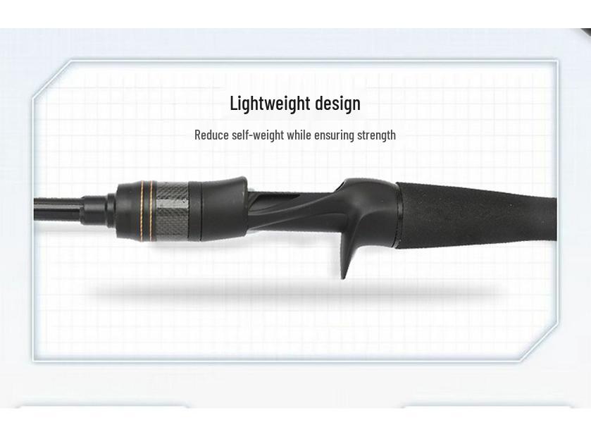 Cross Carbon Ultra-Light Sea Fishing Rod with Hollow Joint, Gun/Straight Handles, M/MH Action